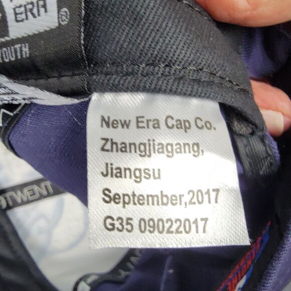 Tampa Bay Rays Baseball Cap Hat Girls Blue White Silver Heart Script Adjust MLB - Picture 5 of 8